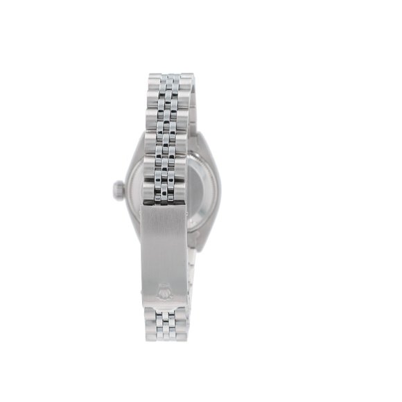 Rolex Ladies Date 26mm Steel Silver Index Dial Fluted Bezel Jubilee Band 6917 main image 9